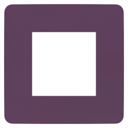 Рамка Schneider Electric Unica Studio Color Лиловый / Белый 1 пост NU280214