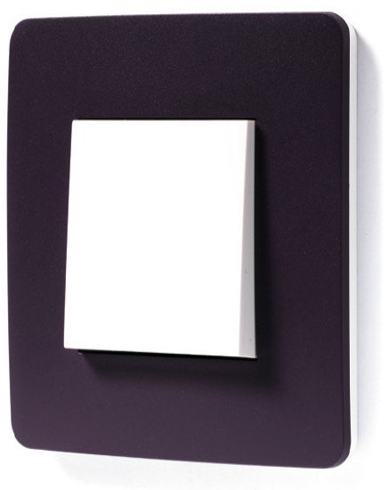 Рамка Schneider Electric Unica Studio Color Лиловый / Белый 1 пост NU280214