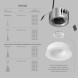 Встраиваемый светильник SHINE GLOW DK2430-WH