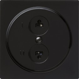 Розетка для стереофонического громкоговорителя Gira S-color Черный 040247