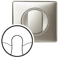 Лицевая панель Legrand Celiane титан кабельного вывода 068441