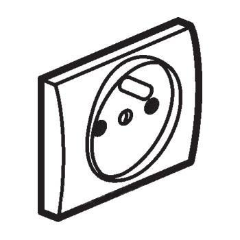 Лицевая панель Legrand Galea Life темная бронза для розетки 2к+З со шторками французский стандарт 771228