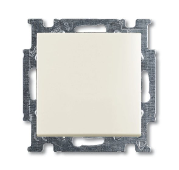 Механизм переключателя ABB Basic 55 слоновая кость одноклавишный 1-полюсной кнопки (нормально-открытый контакт) с N-клеммой с клавишей 2CKA001413A1083 2026 UC-92-507
