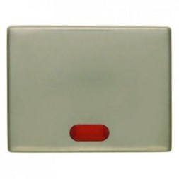 Клавиша Berker Arsys светло-бронзовый металл в комплекте с 5 линзами 14160001