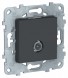 Розетка TV Schneider Electric Unica Studio Антрацит проходная NU546354