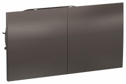 Розетка Schneider Electric Atlasdesign Мокко двойная с заземлением со штор.со сдвиж. крышк, 16А, в сборе ATN000628