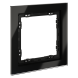 Рамка стеклянная VOLTUM S70 на 1 пост, (черный,стекло)