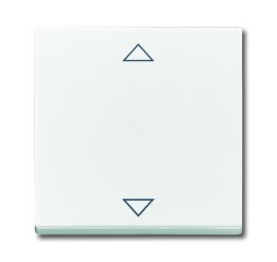 Клавиша ABB davos/альпийский белый для механизма электронного выключателя Busch-Jalousiecontrol 6411 U-101 6411 U/S-101 6418 U реле 6402 U 2CKA006430A0400 6430-84-102-500