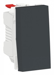 Переключатель Schneider Electric Unica Modular Антрацит 1-клавишный, сх. 6 10 AX, 250 В, 1 Модуль NU310354