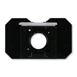 Розетка ABB Levit серебро / дымчатый чёрный для централизованных систем пылеудаления 2CHH506717C4070 5530H-C67107 70