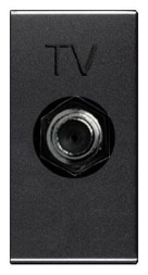 Розетка TV ABB Zenit антрацит 1очная 2CLA215000N1801 N2150 AN