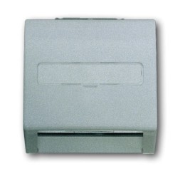 Плата центральная (корпус) ABB Impuls серебристый металлик с суппортом для коммуникационных разъёмов и цоколей DCS от 1850 EB до 1876 EB 2CKA001753A0054 1758-783