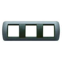 L4802/3GFT Рамка на 2+2+2 модуля Титановый Графит Bticino