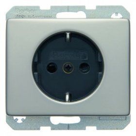 Штепсельная розетка Berker Arsys нержавеющая сталь SCHUKO 41340004