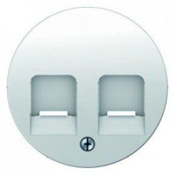 Центральная панель Berker R.1 белый с заслонками от пыли и полем для надписи 11812089