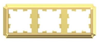 ATN101603 3-постовая РАМКА ЗОЛОТО, AtlasDesign Antique Schneider Electric