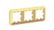 ATN101603 3-постовая РАМКА ЗОЛОТО, AtlasDesign Antique Schneider Electric