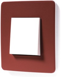 Рамка Schneider Electric Unica Studio Color Красный / Белый 1 пост NU280213
