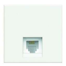 Телефонный разъем RJ12 Bticino Axolute Белый категория 3, тип коннектора К10 HD4258C12D