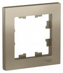 Рамка Schneider Electric Atlasdesign Шампань 1 пост ATN000501