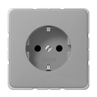 Розетка Jung CD серия Серая с заземлением 16А/250В CD1520GR