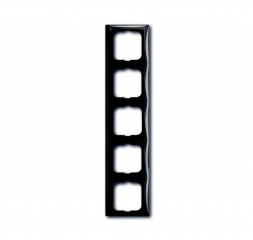 Рамка ABB Basic 55 Chateau-black 5 постов 2CKA001725A1510 2515-95-507