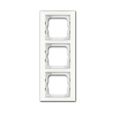 Рамка ABB Axcent Белое стекло 3 поста 2CKA001754A4439 1723-280
