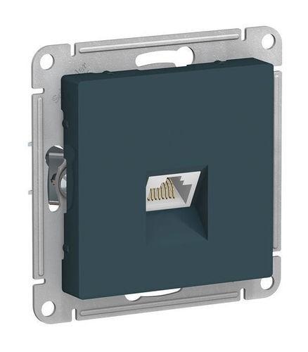 ATN000886 Розетка компьютерная RJ45 Cat.6 Schneider Electric ATLASDESIGN, скрытый монтаж, изумруд Schneider Electric