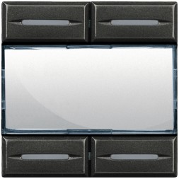 Axolute Сценарный выключатель Антрацит Bticino HS4680