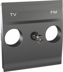 Центральная плата Schneider Electric Unica Class Top графит TV\FM розетки MGU9.440.12