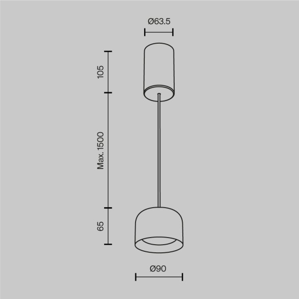 Подвесной светильник Maytoni P113-L12-3K-W