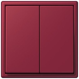 Клавиша Jung Les Couleurs® Le Corbusier le rubis для двухклавишного выключателя LC9954320M