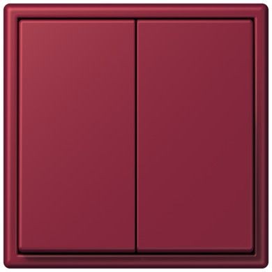 Клавиша Jung Les Couleurs® Le Corbusier le rubis для двухклавишного выключателя LC9954320M