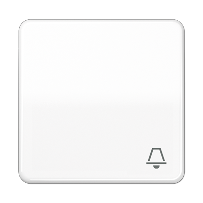 Клавиша Jung CD серия Белый 1-я с символом &quot;ЗВОНОК&quot; CD590KWW