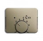 Плата центральная (накладка) ABB Impuls шампань-металлик для механизма терморегулятора (термостата) 1095 U 1096 U 2CKA001710A3579 1795-79