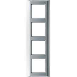 Рамка Jung A Plus Алюминий 4 поста Jung AP584AL