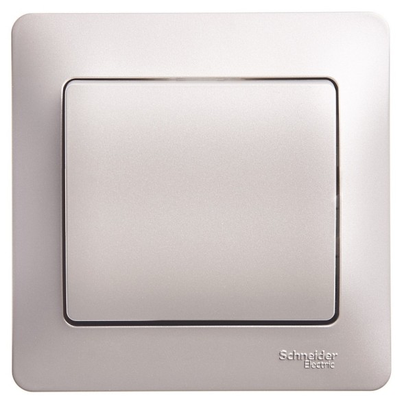 1-клавишный Выключатель,сх.1,10AX, в сборе Schneider Electric Glossa Платина GSL001212