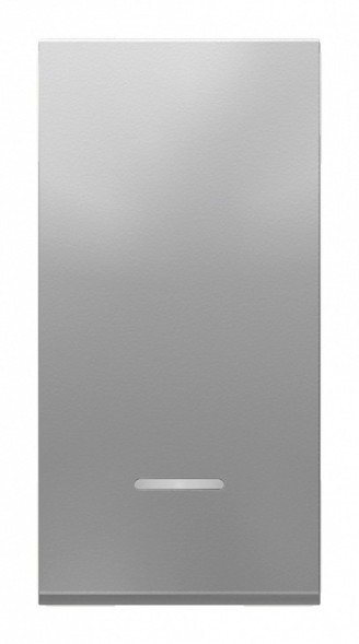 Переключатель Schneider Electric Unica Modular Алюминий 1-клавишный, с нейтралью, сх.6а, 1 Модуль NU310330S