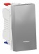 Переключатель Schneider Electric Unica Modular Алюминий 1-клавишный, с нейтралью, сх.6а, 1 Модуль NU310330S