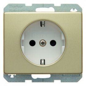 Штепсельная розетка Berker Arsys золотой металл SCHUKO 41340002