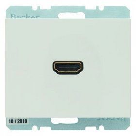 Розетка HDMI Berker K.1 полярная белезна 3315427009
