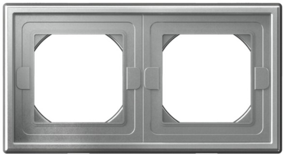 Рамка двухпостовая влагозащищенная Алюминий Schneider Electric Systeme Art Gallery GAL440302