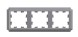 ATN100903 3-постовая РАМКА СТАЛЬ, AtlasDesign Antique Schneider Electric
