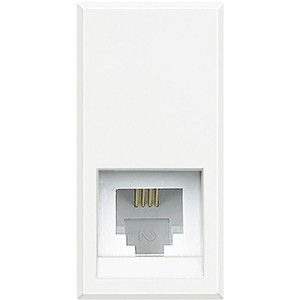 Розетка Rj 11 Bticino Axolute Белый категория 3, К10 HD4258C11N
