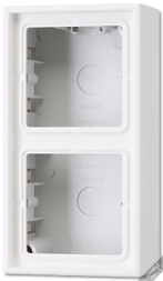 Коробка Jung LS серия черная 2-ая для накладного монтажа с основанием LS582ASW