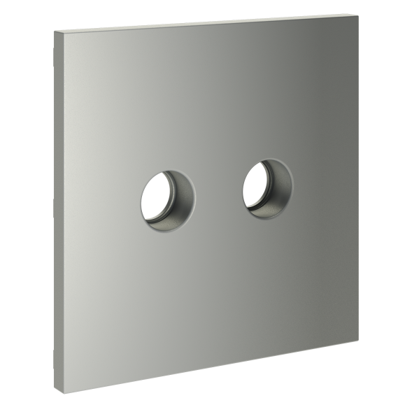 Накладка для розетки телевизионной оконечной TV+SAT, S70 (сталь)