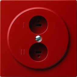 Розетка для стереофонического громкоговорителя Gira S-color Красный 040243