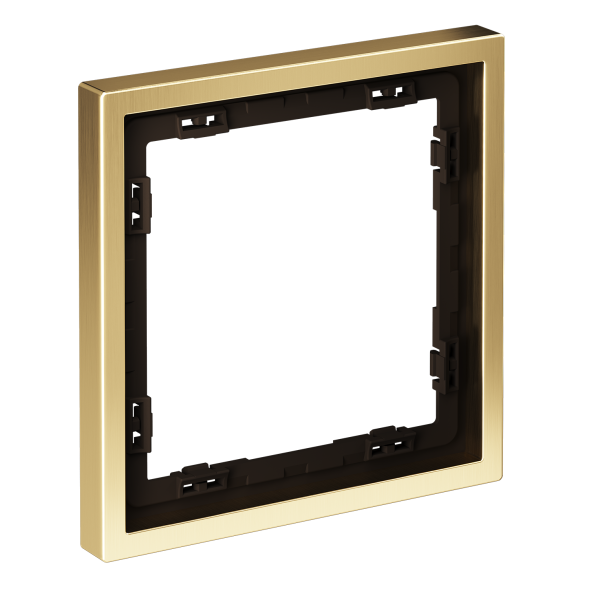 Рамка металлическая на 1 пост, S70 Metal (латунь)