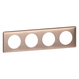 Рамка Legrand Celiane Металлик Медь 4 поста 068994