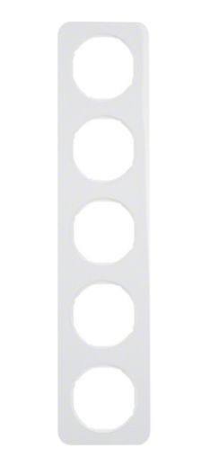 Рамка Berker R.1 Полярная белизна 5 постов 10152189
